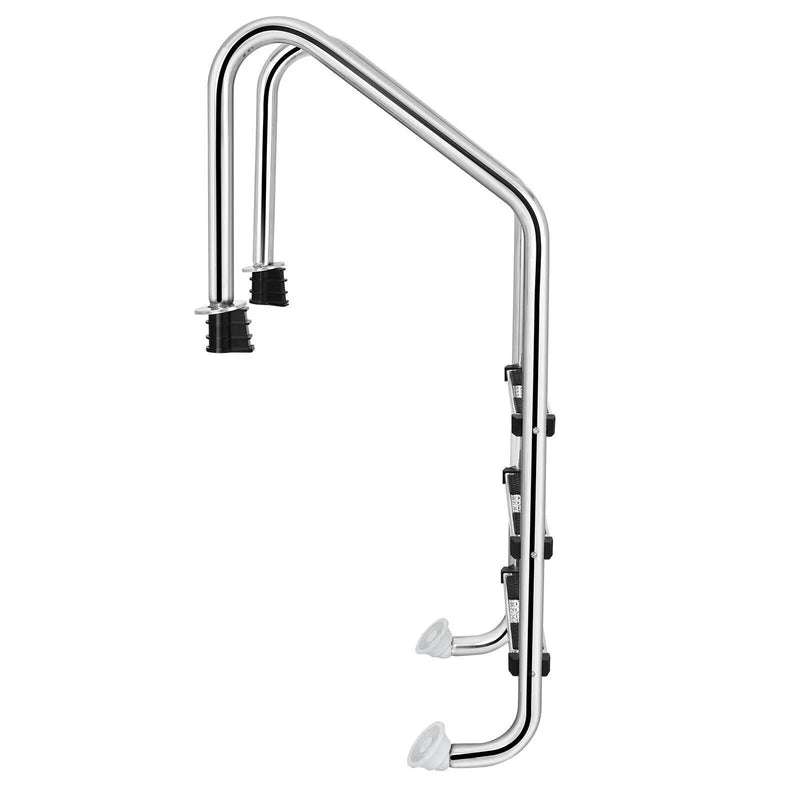 3-Step Stainless Steel Swimming Pool Ladder with Anti-Slip Step by DirectDeals