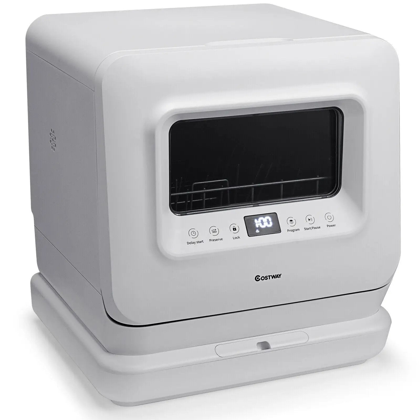 Portable Countertop Dishwasher Air Drying 5 Programs with 7.5L Water Tank by DirectDeals