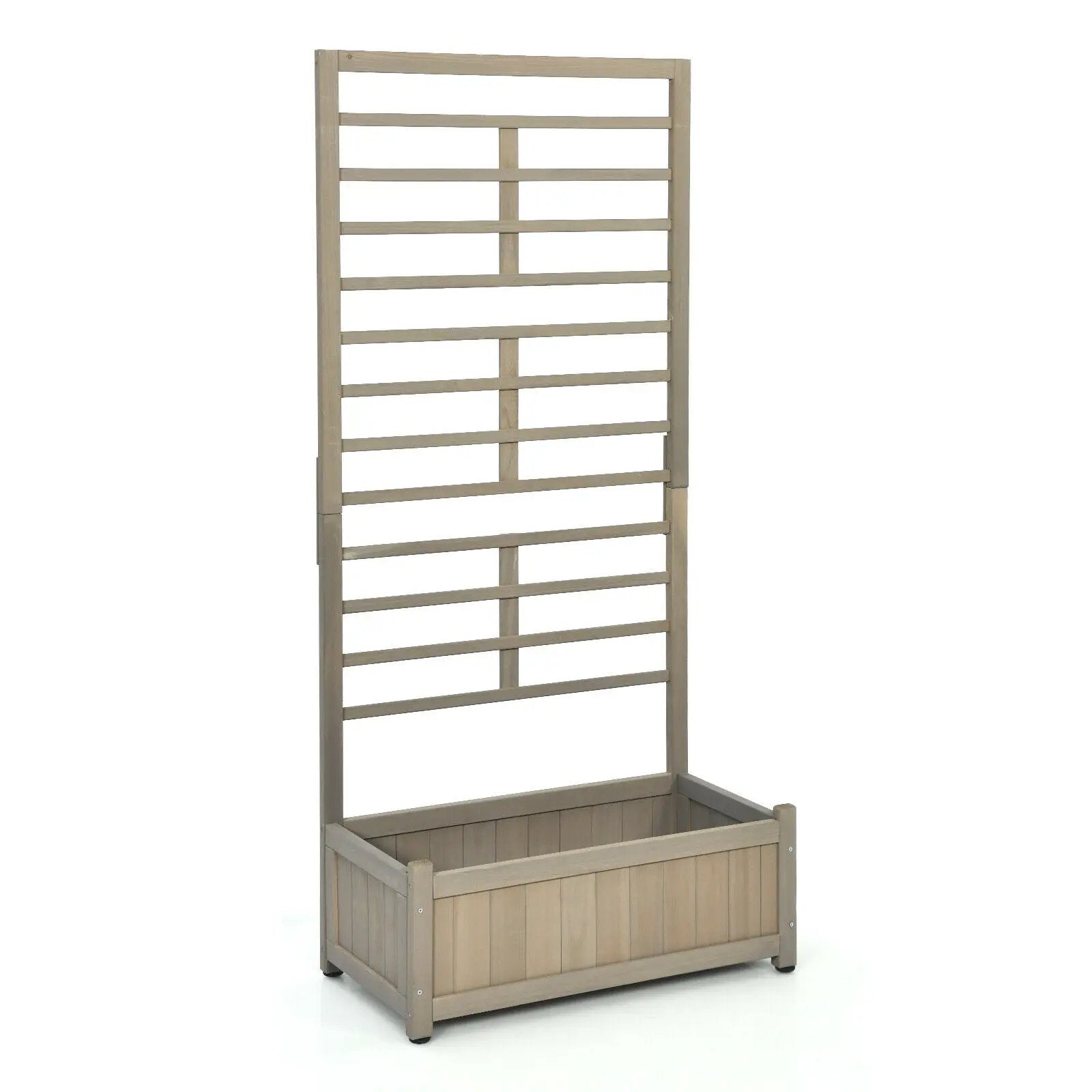 Raised Garden Bed with Trellis for Climbing Plants by DirectDeals