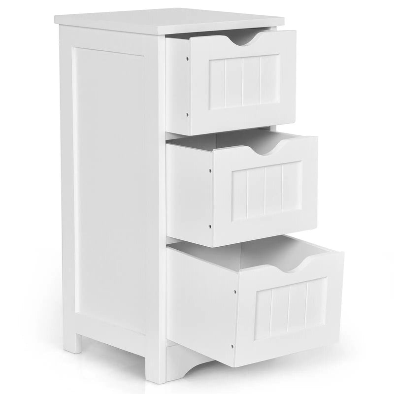 Bathroom Floor Freestanding Storage Organizer with 3 Drawers by DirectDeals