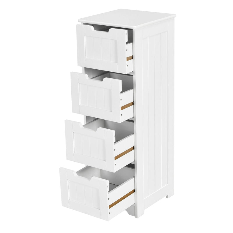 Free-Standing Side Storage Organizer with 4 Drawers by DirectDeals