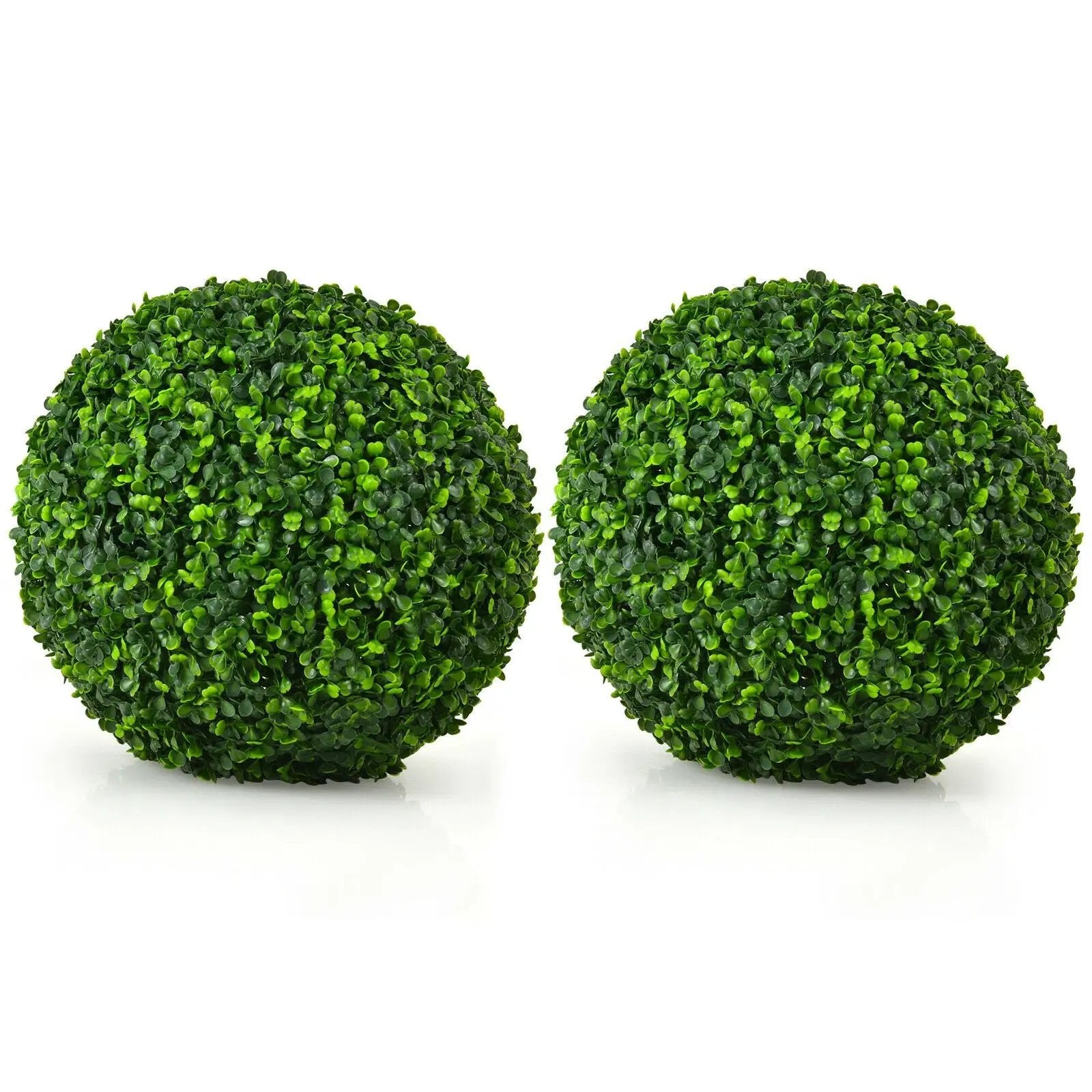 Artificial Boxwood Topiary Ball Tree Set - 15.7 Inch (2 Pieces) by DirectDeals