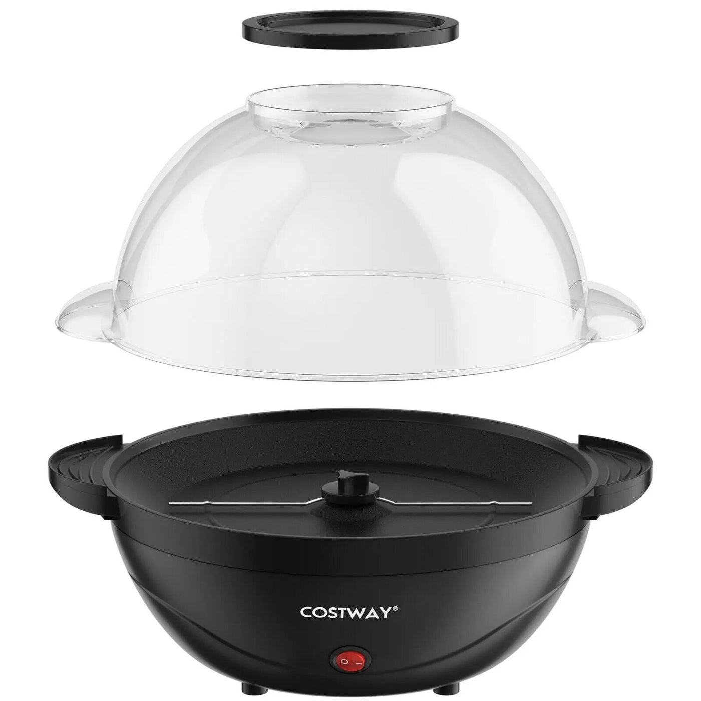 6QT Stirring Popcorn Popper Maker with Nonstick Plate by DirectDeals
