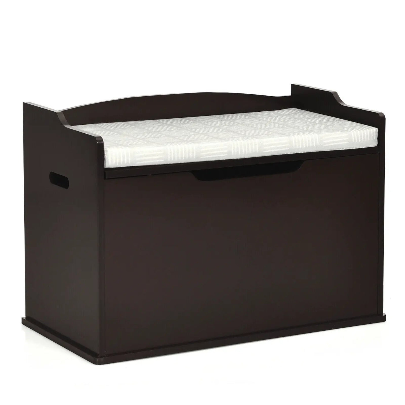 Kids Toy Wooden Flip-top Storage Box Chest Bench with Cushion Hinge by DirectDeals