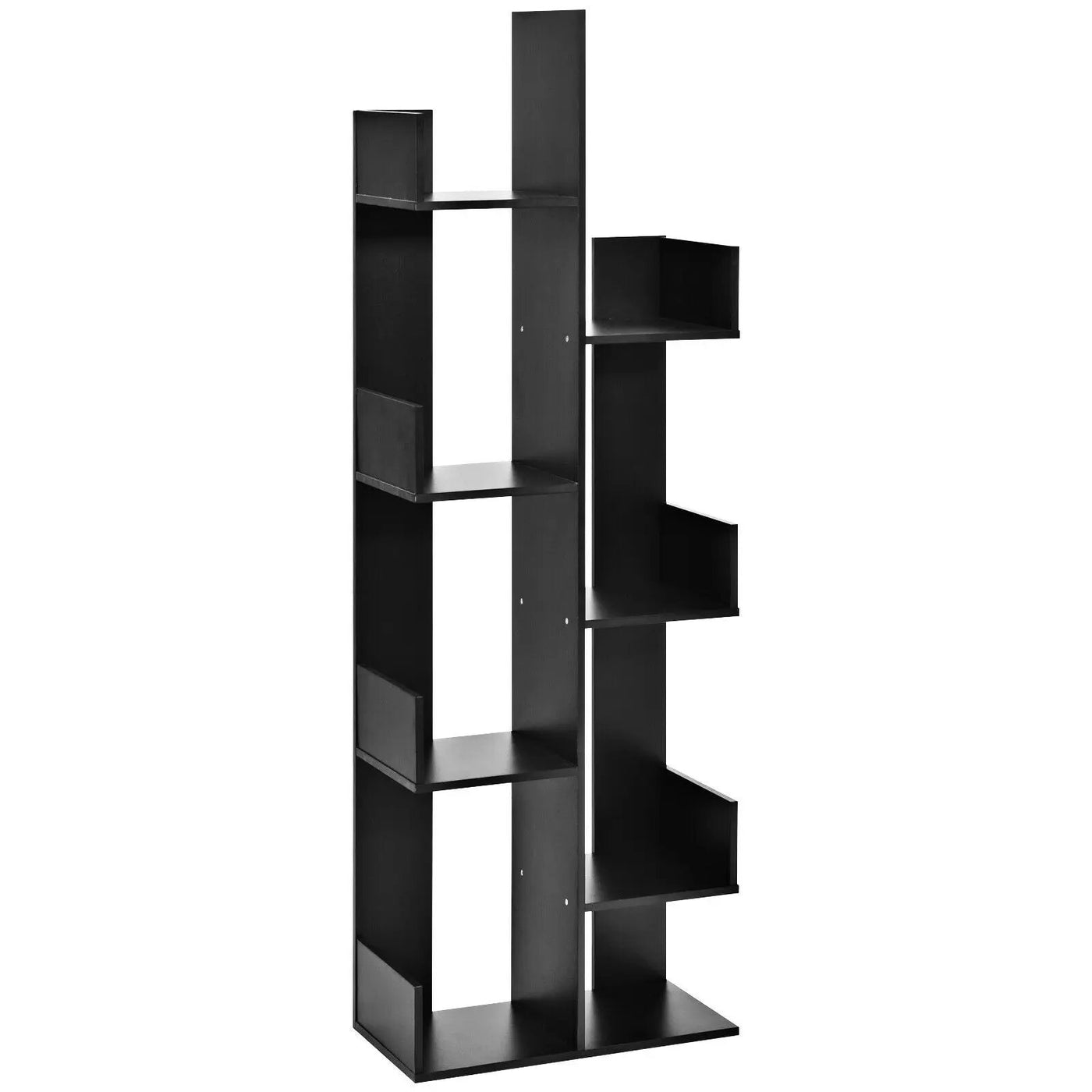 8-Tier Bookshelf Bookcase with 8 Open Compartments Space-Saving Storage Rack by DirectDeals