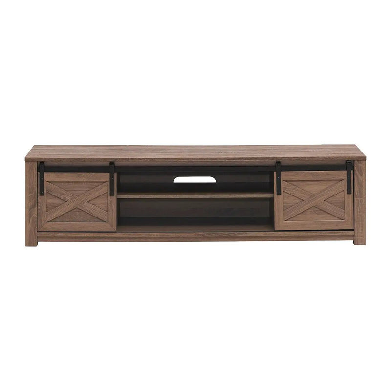 65 Inch Flat Sliding Barn Door TV Stand by DirectDeals