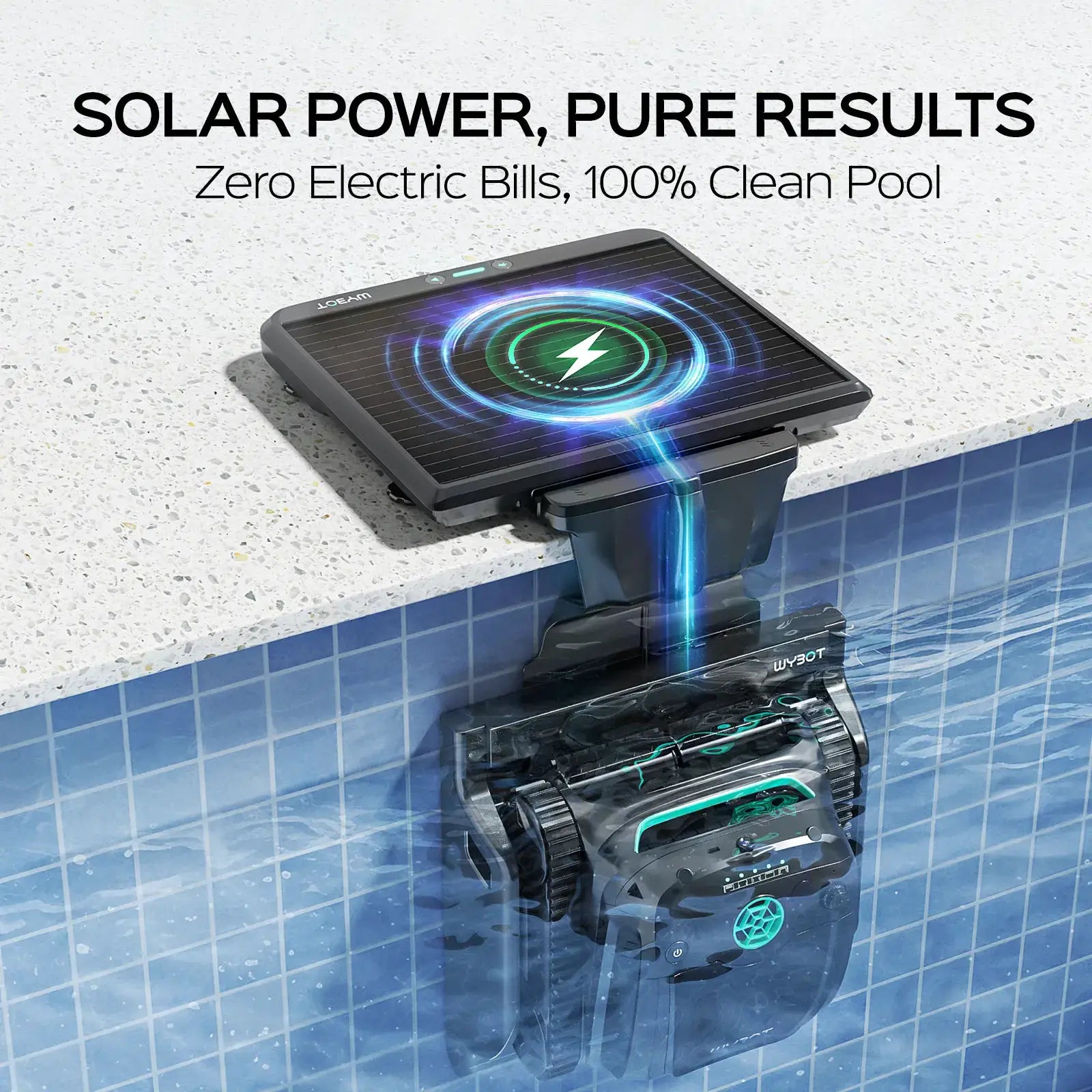 WYBOT S2 Solar Vision Robotic Pool Cleaner by WYBOT