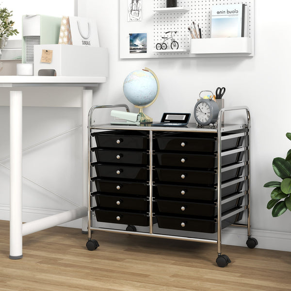 12 Drawers Rolling Storage Cart for Home and Office, photo 2 of 19