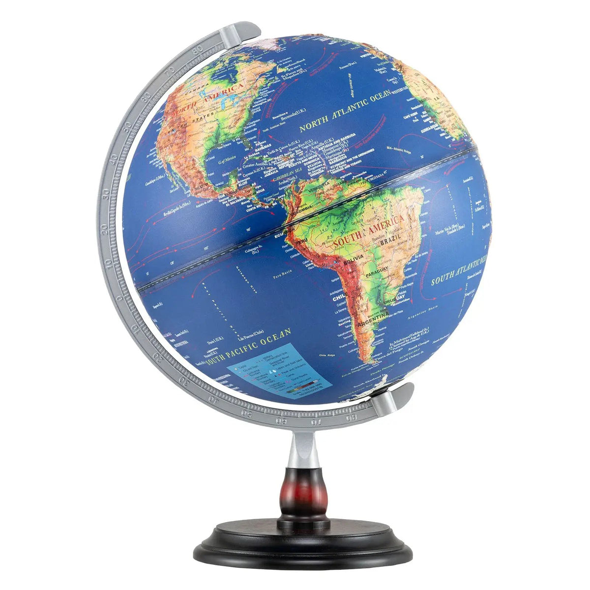 12 Inch Illuminated World Globe Antique Light up Globe Night Lamp by DirectDeals