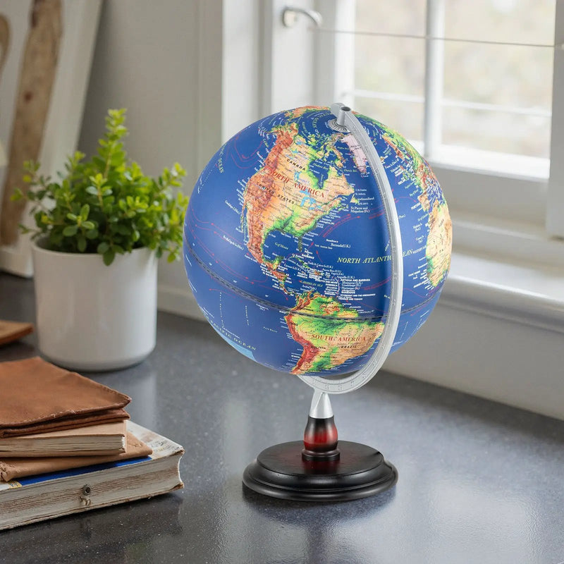 12 Inch Illuminated World Globe Antique Light up Globe Night Lamp by DirectDeals