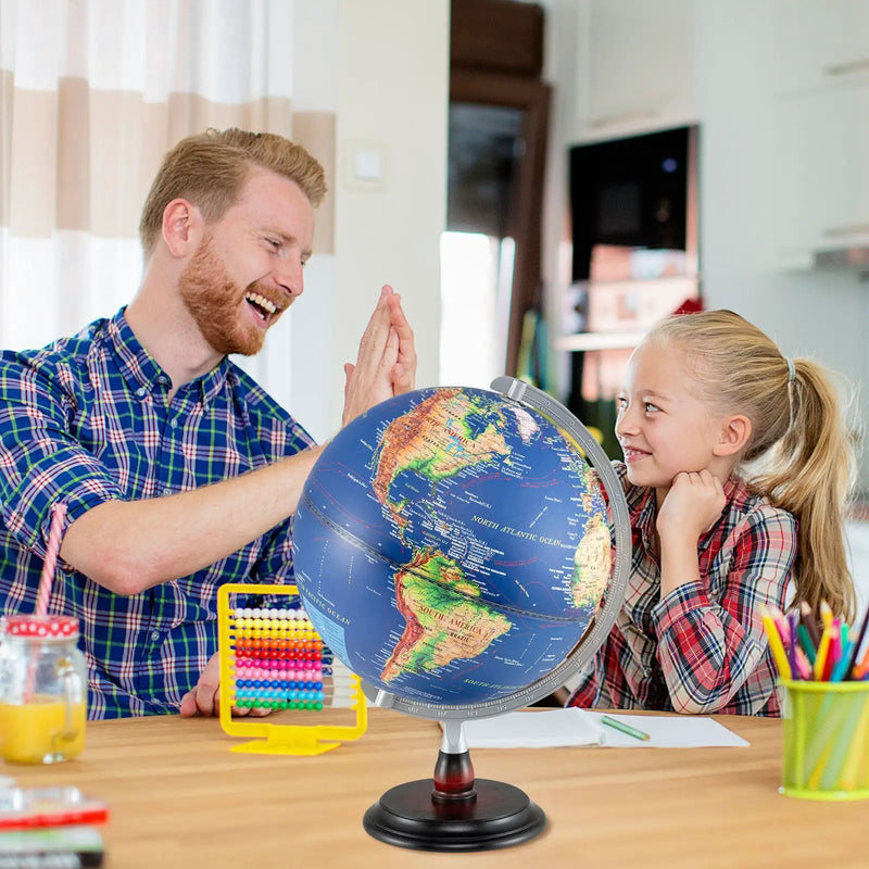 12 Inch Illuminated World Globe Antique Light up Globe Night Lamp by DirectDeals