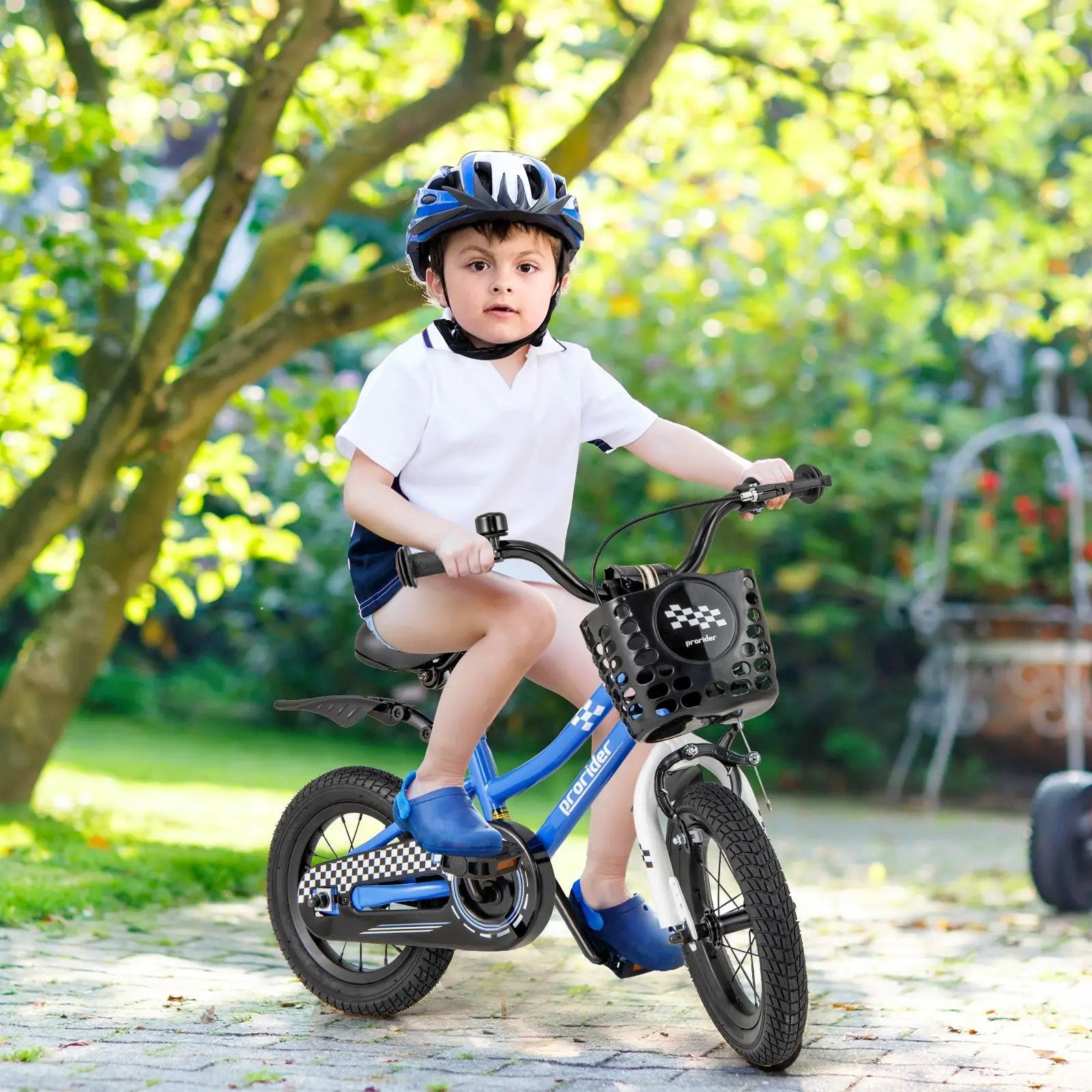 12 Inch Kids Bike Children Bicycle with Training Wheels for 3-4 Years Old by DirectDeals