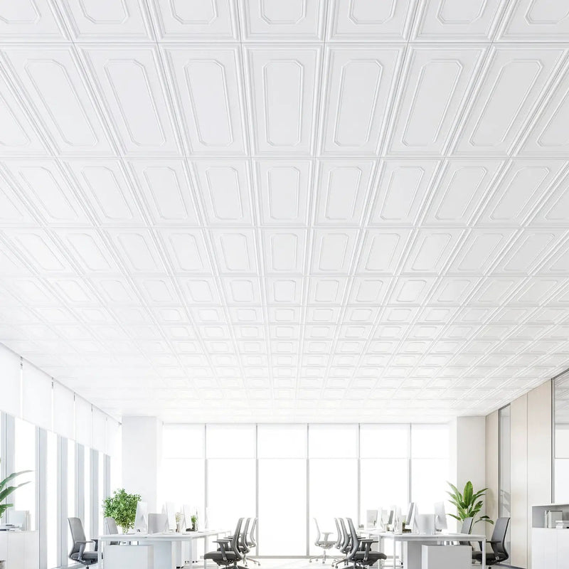 24 Pieces Ceiling Tiles Decorative PVC Ceiling Covering Panels by DirectDeals
