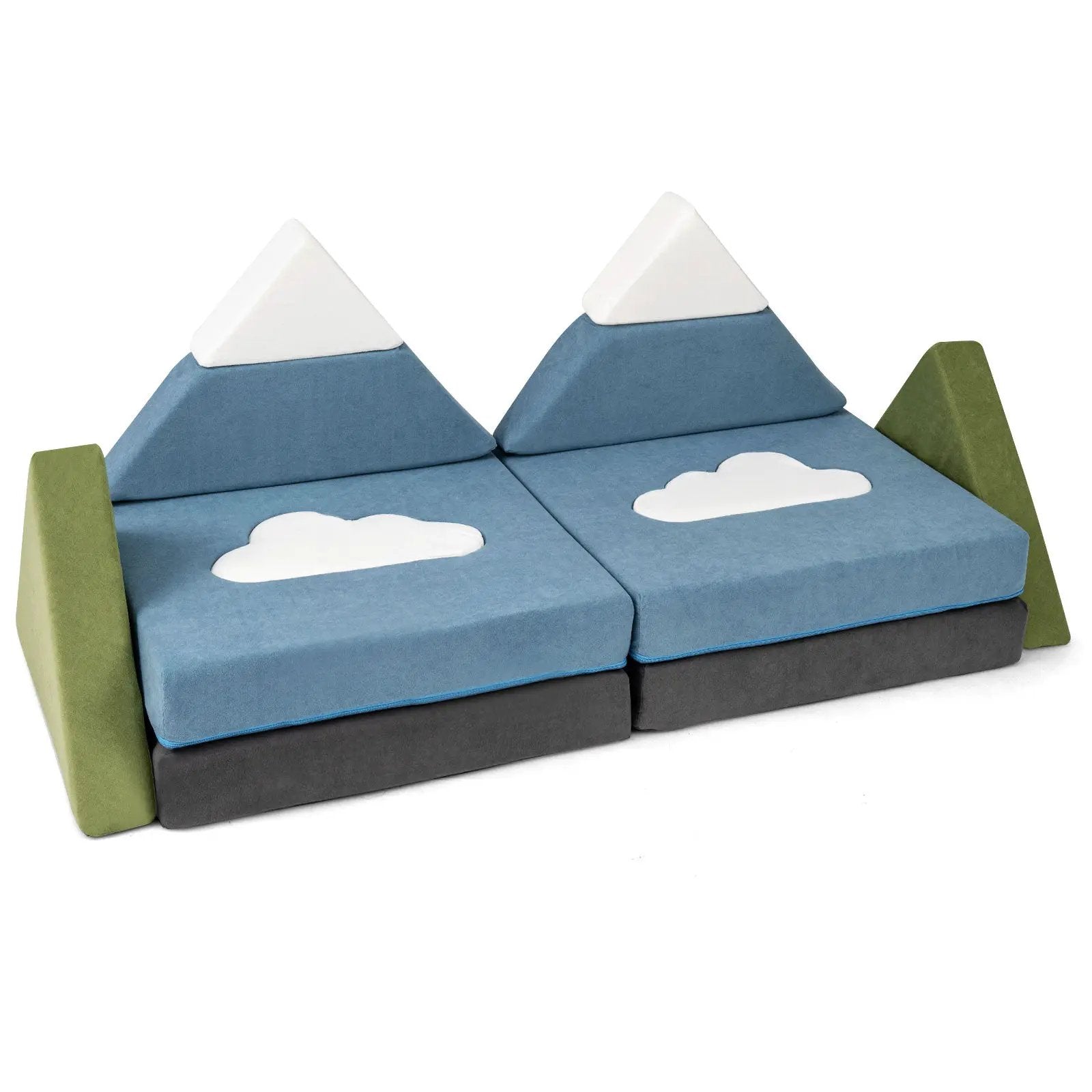 12 Pieces Snow Mountain Theme Toddler Foam Building Fort by DirectDeals