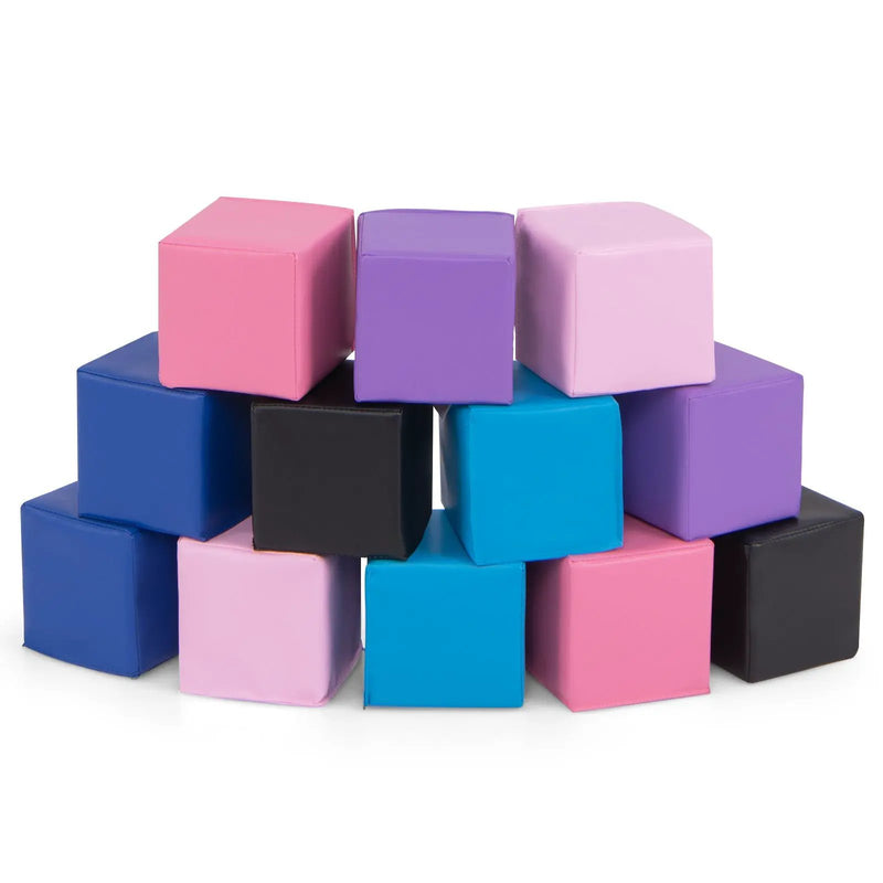 12 Pieces Soft Foam Building Blocks Climbing Foam Cubes Set for Kids by DirectDeals