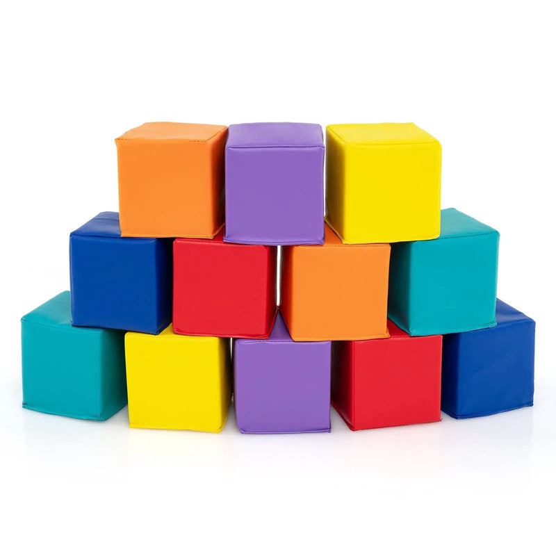 12 Pieces Soft Foam Building Blocks Climbing Foam Cubes Set for Kids by DirectDeals