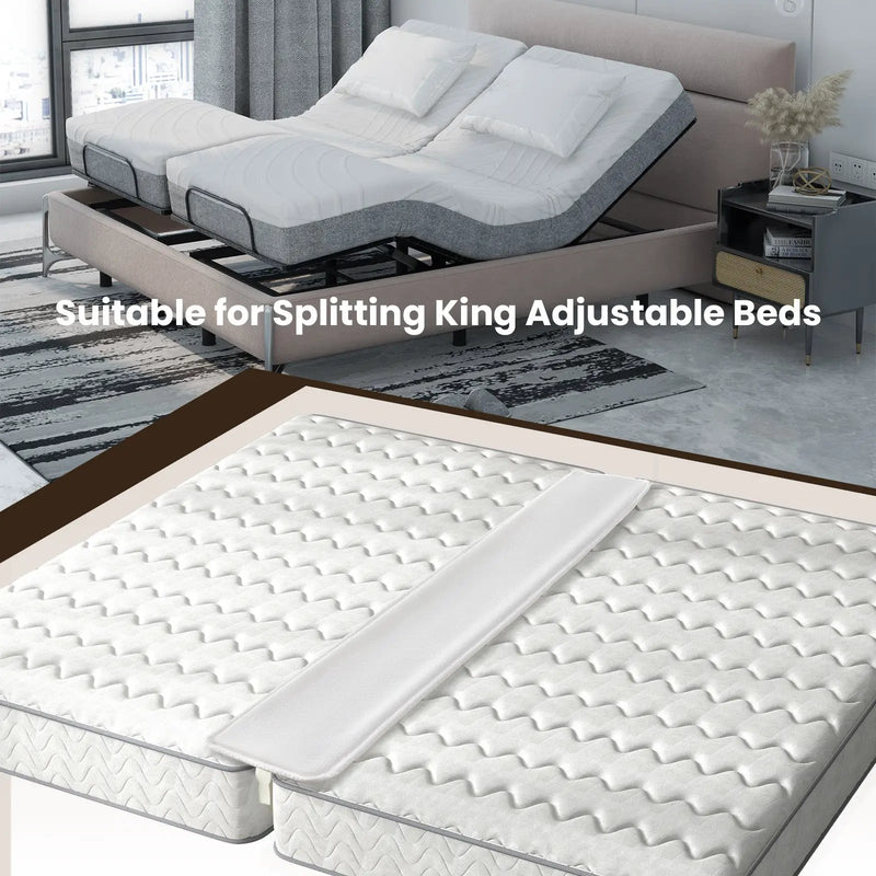 9 Inch Wide Bed Bridge Twin to King Converter Kit with Strap by DirectDeals