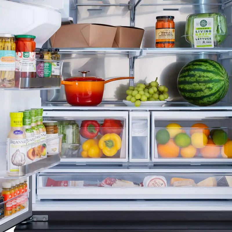 ZLINE 36" Refrigerator, Water, Ice Dispenser, Fingerprint Resistant, RSMZ-W-36-BS-FG by Farmhouse Kitchen and Bath