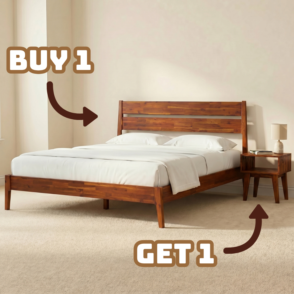 Callisto Solid Wood Bed Frame by Megsu