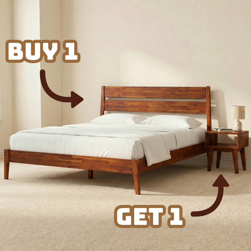 Callisto Solid Wood Bed Frame by Megsu