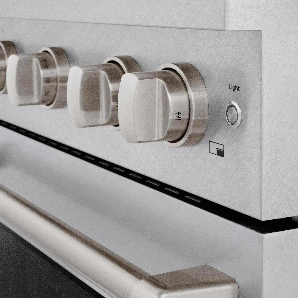 ZLINE 30"Paramount Dual Fuel Range DuraSnow® Stainless Steel SDRS-30 by Farmhouse Kitchen and Bath