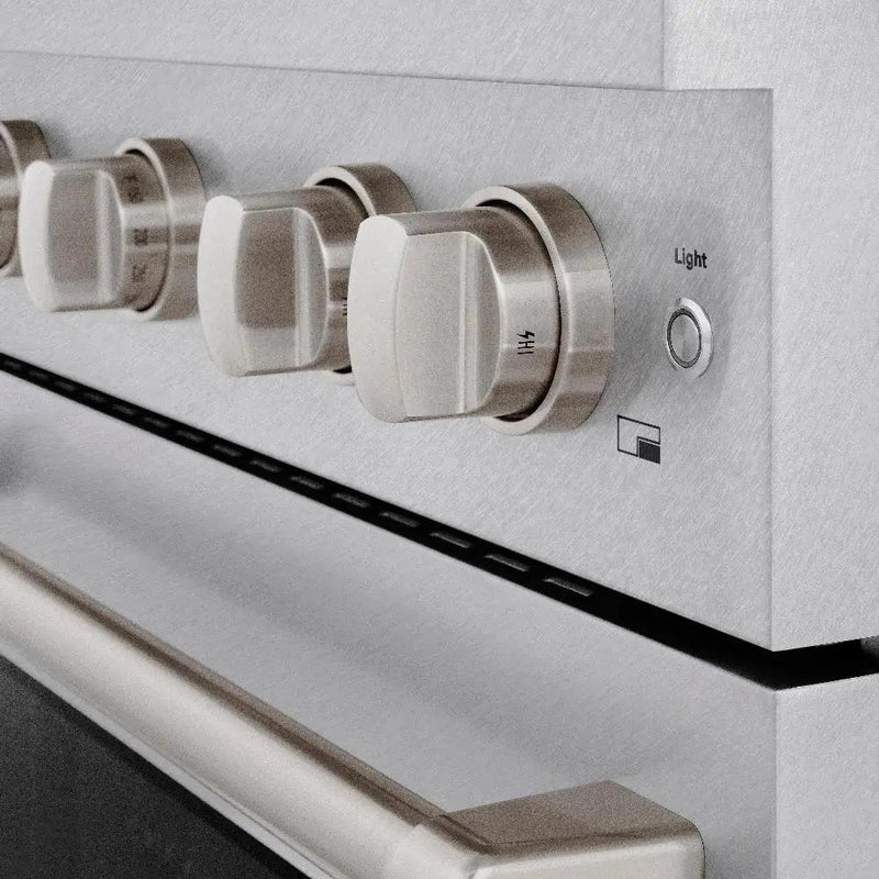 ZLINE 30"Paramount Dual Fuel Range DuraSnow® Stainless Steel SDRS-30 by Farmhouse Kitchen and Bath
