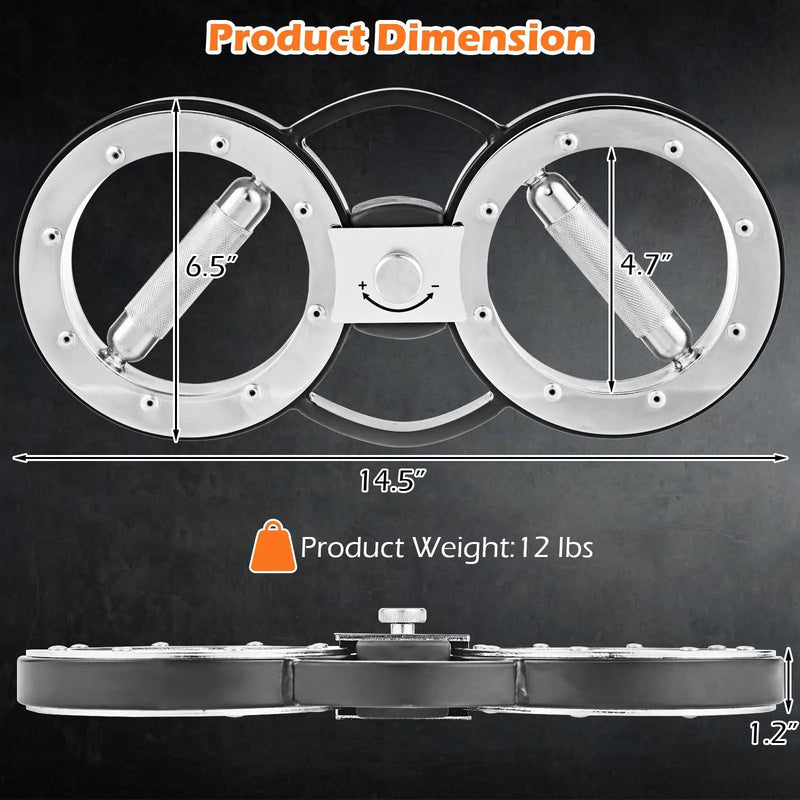 12 LBS Burn Machine Arm Workout Equipment with Adjustable Resistance by DirectDeals
