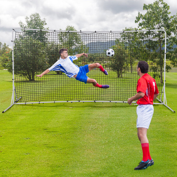 12 x 6 Feet Soccer Rebounder Net with All Weather Net-White, photo 2 of 8