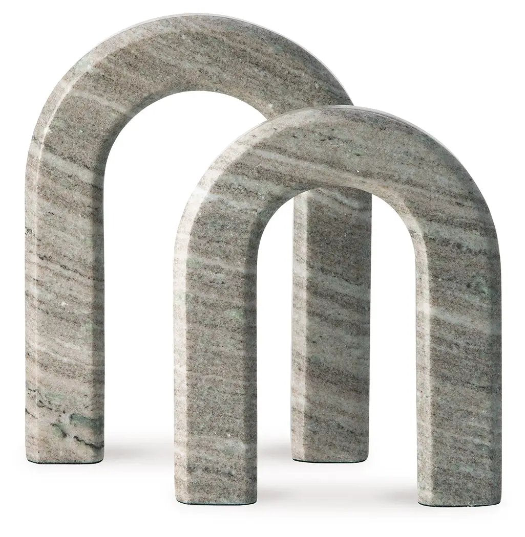 Keithton - Sculpture Set (Set of 2) - Taupe by Unique Piece Furniture