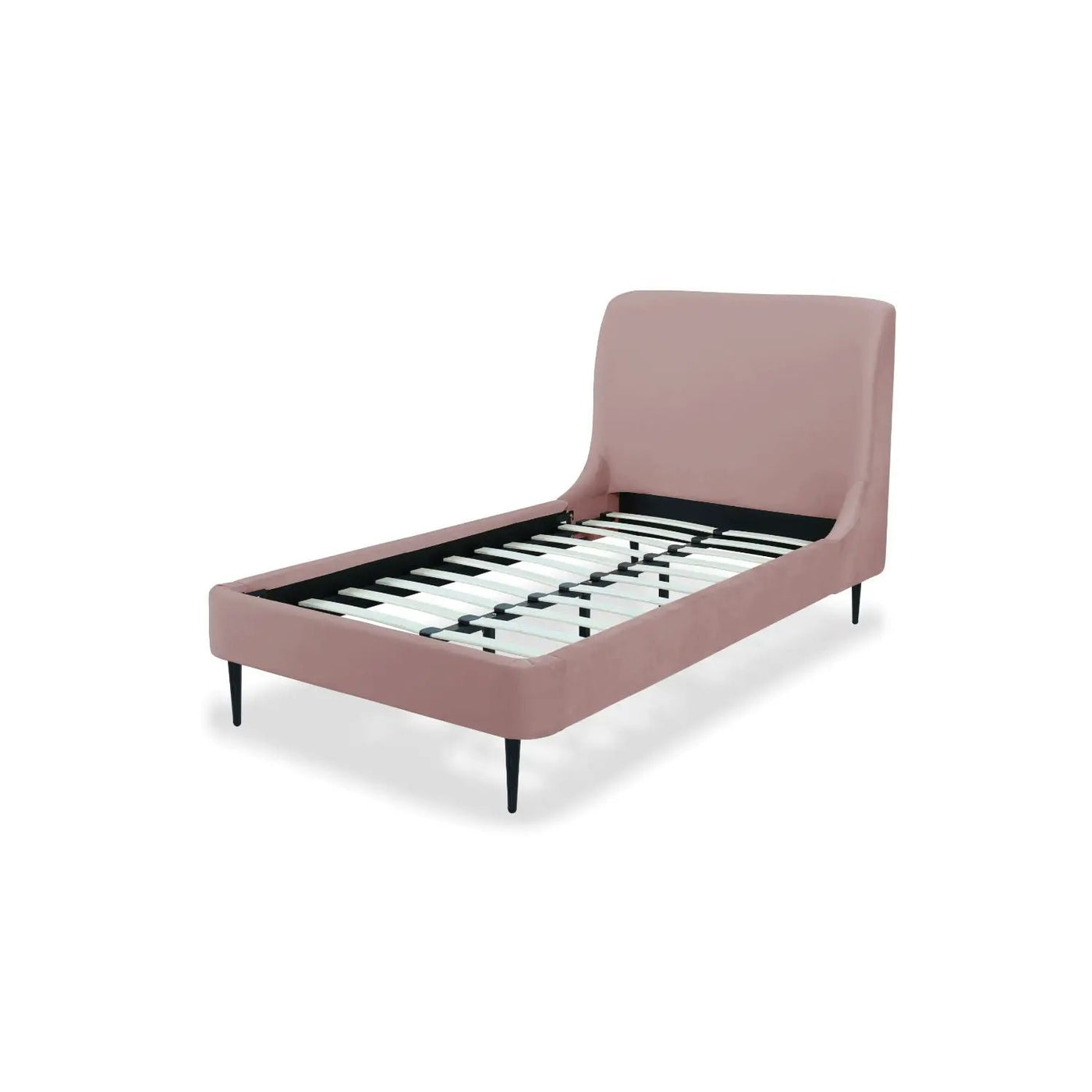 Heather - Upholstered Bed With Curved Headboard by HouseOfZazla