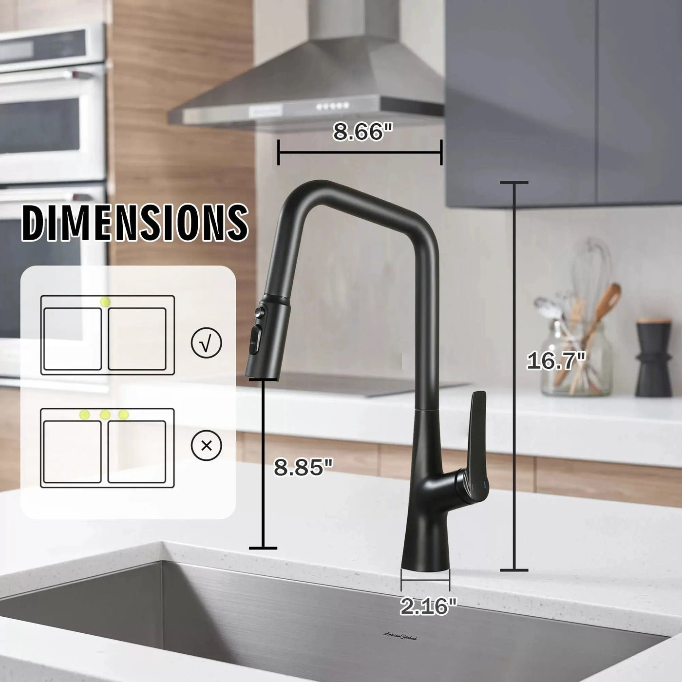 Professional Kitchen Faucet With 3 Function 360 Sprayer And 1 Touch Switching by HouseOfZazla