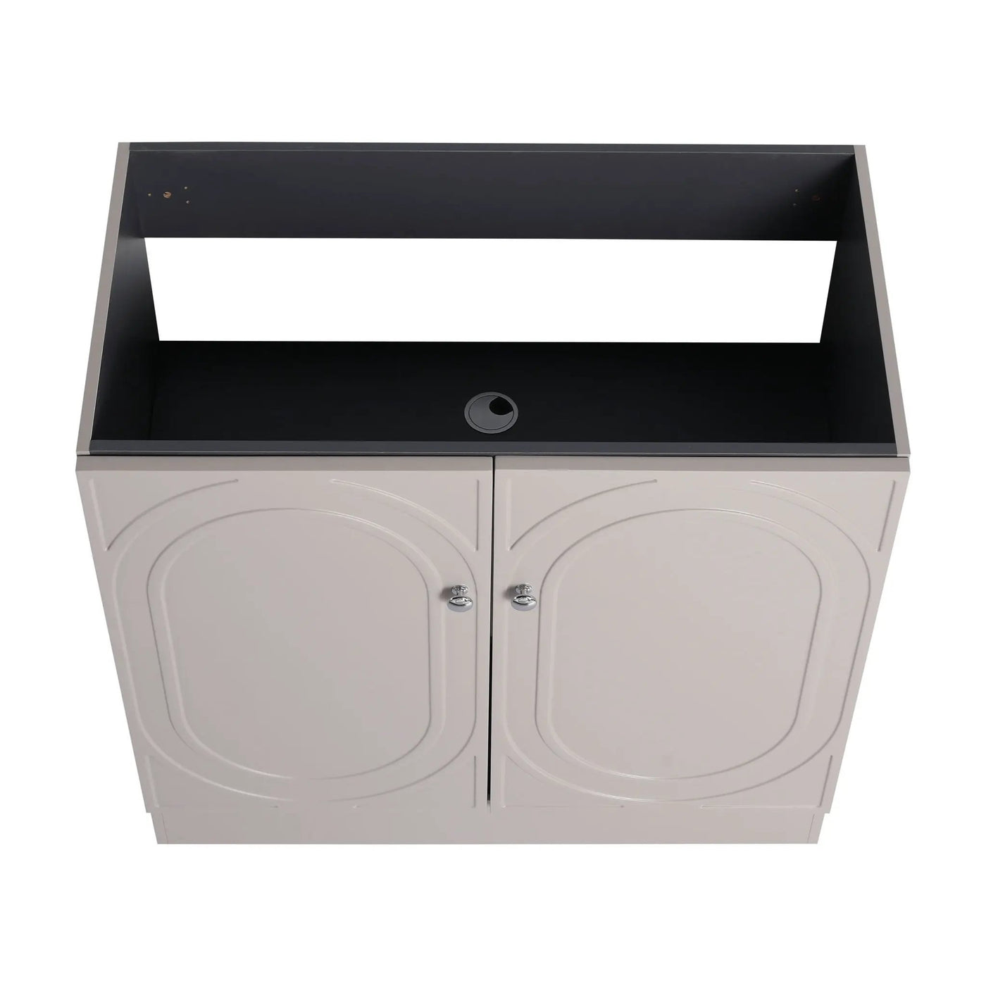 Modern Freestanding Bathroom Vanity With Soft Close Cabinet Doors by HouseOfZazla
