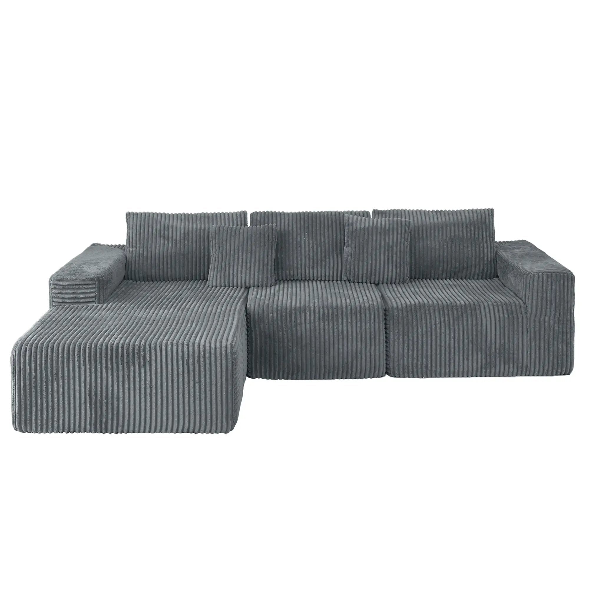 Modern Cloud Sectional Sofa With L-Shape Chaise by HouseOfZazla