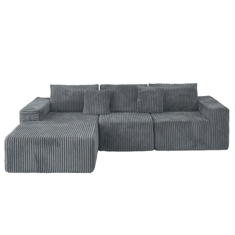 Modern Cloud Sectional Sofa With L-Shape Chaise by HouseOfZazla