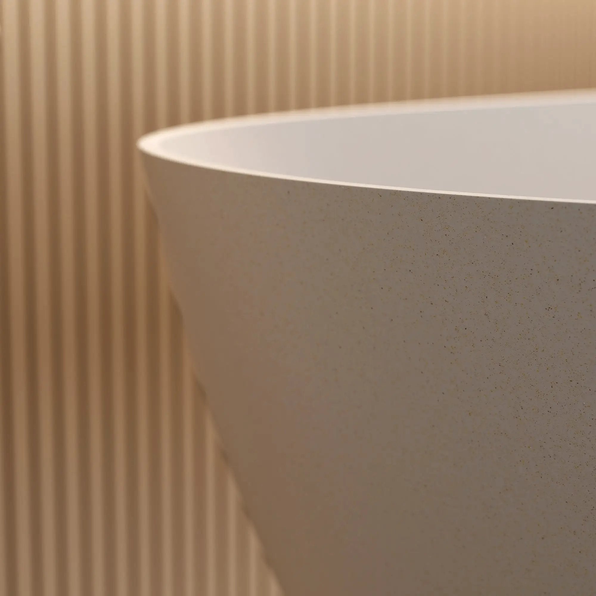 69'' Freestanding Bathtub Resin Stone Soaking Bathtub by HouseOfZazla