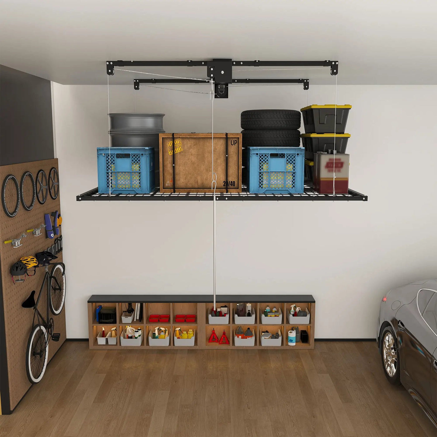 Overhead Garage Storage Rack by HouseOfZazla