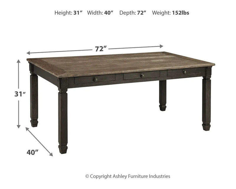 Tyler Creek - Rectangular Dining Room Table - Black / Gray by Unique Piece Furniture