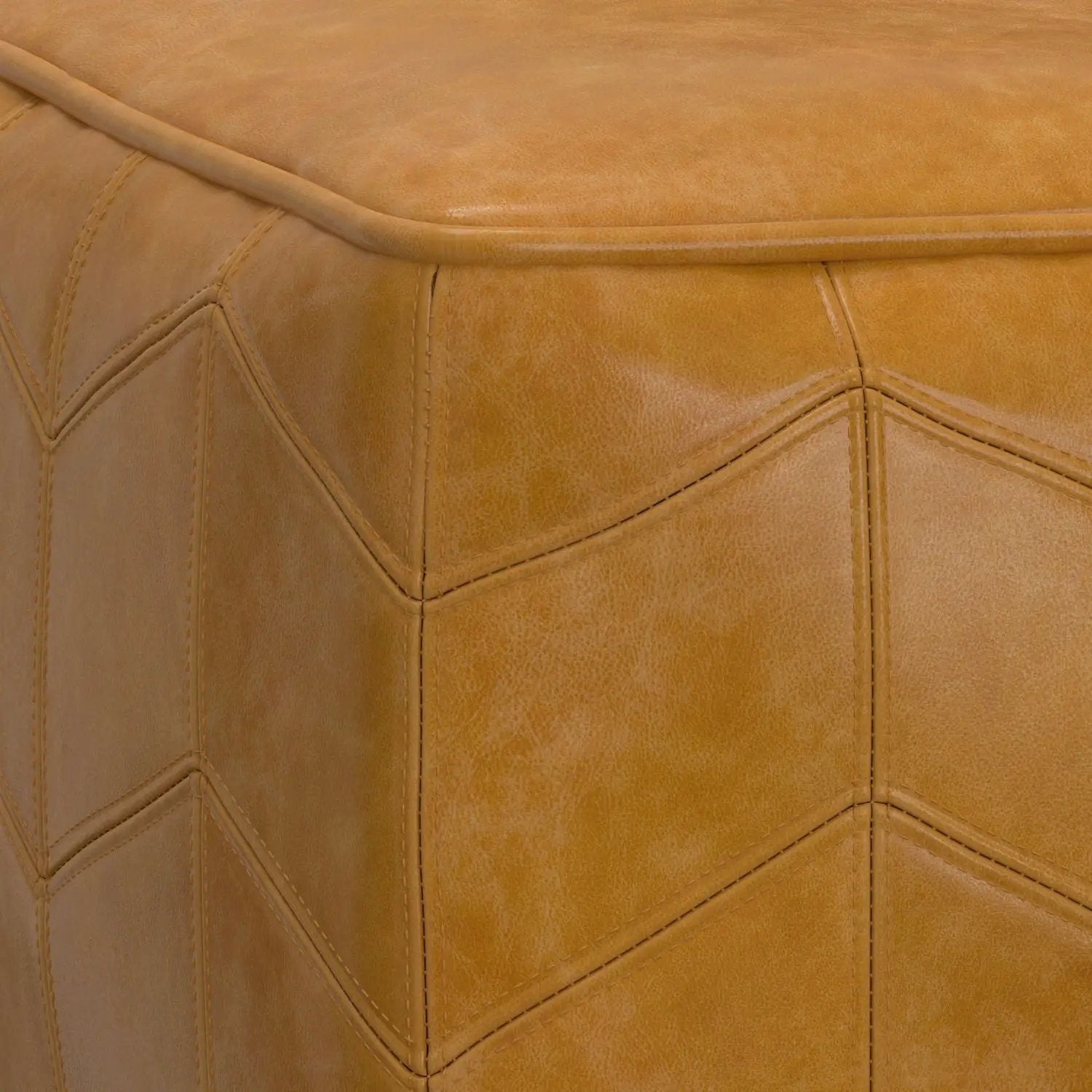 Morden - Square Pouf - Brown by HouseOfZazla