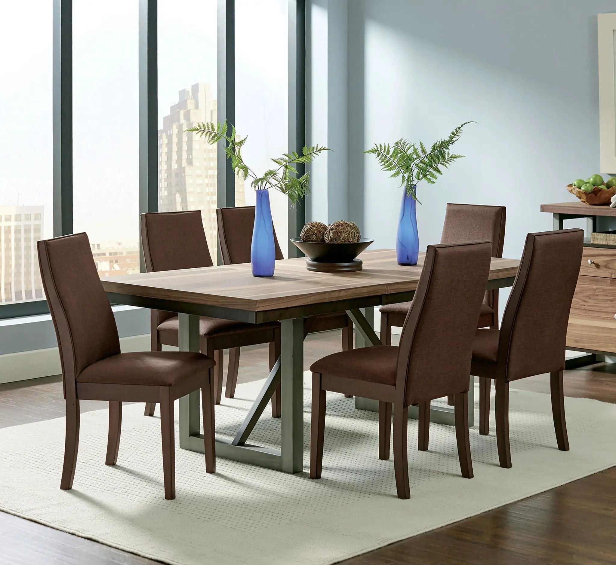 Spring Creek Upholstered Dining Chair Chocolate (Set of 2) by Unique Piece Furniture