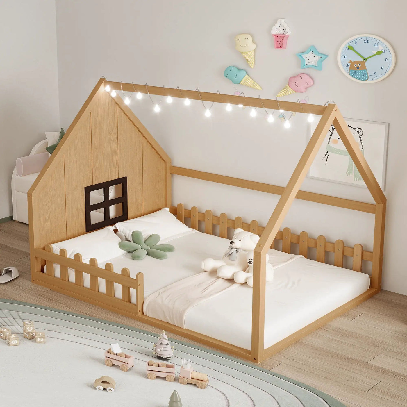 House Bed With Window And Fence by HouseOfZazla