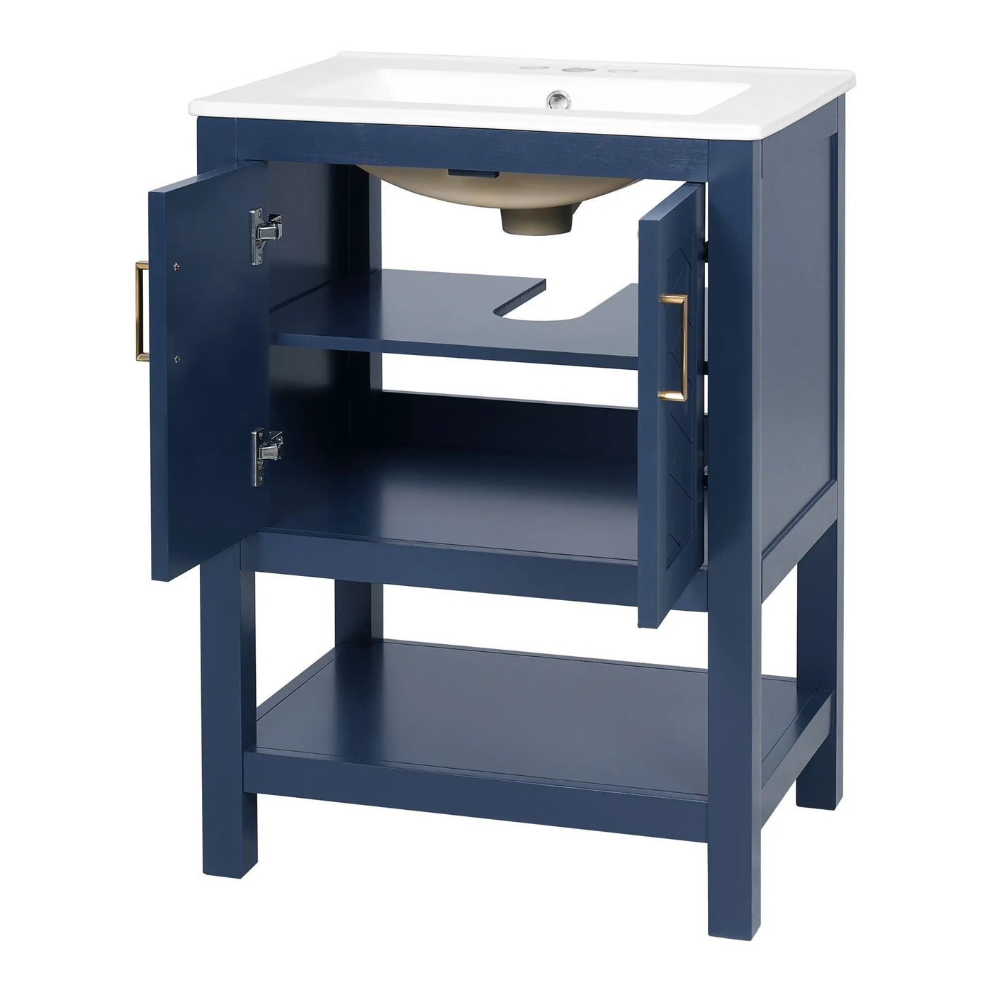 Modern Bathroom Vanity With Elegant Twill Design by HouseOfZazla