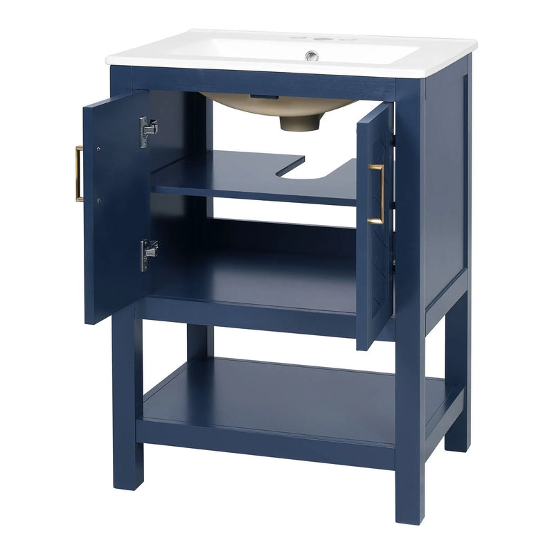 Modern Bathroom Vanity With Elegant Twill Design by HouseOfZazla