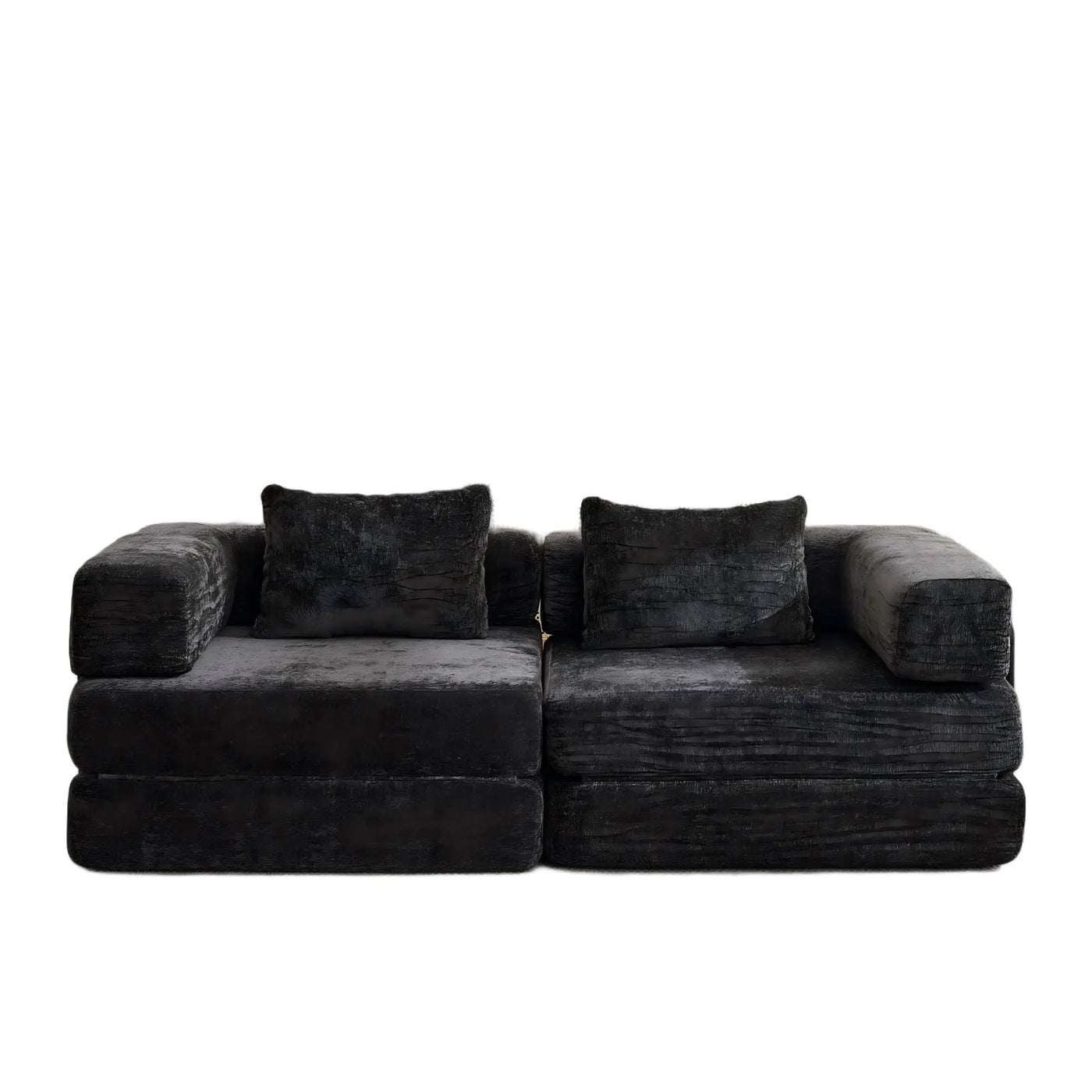 Convertible Floor Sofa Bed With Pillow Back Support Armrest by HouseOfZazla