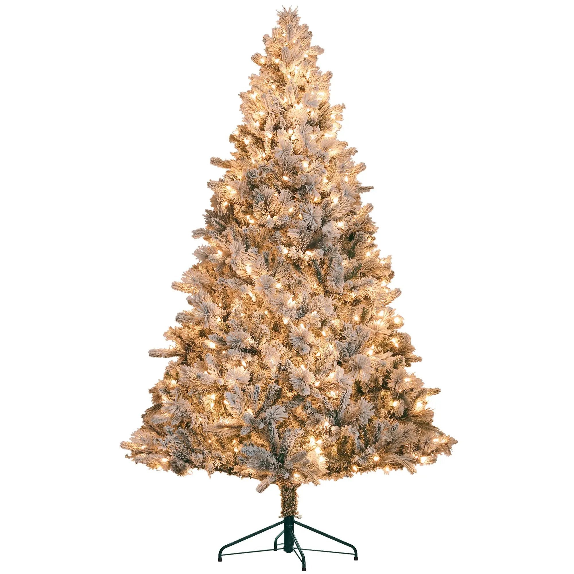 HOMCOM 7.5 ft Pre-Lit Artificial Christmas Tree by HouseOfZazla