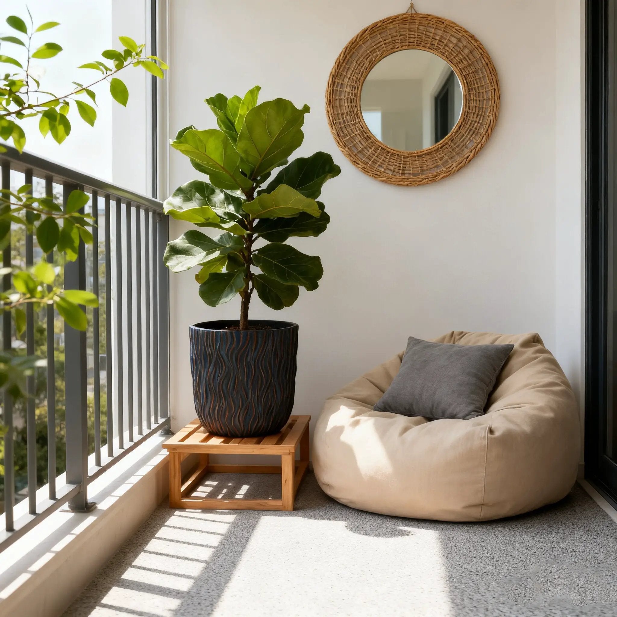 Large Round Planters Set of 2 by HouseOfZazla