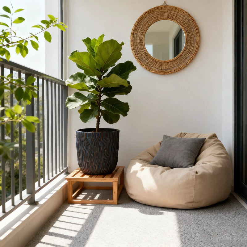 Large Round Planters Set of 2 by HouseOfZazla