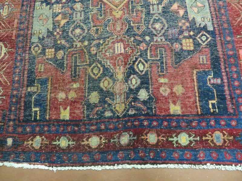 4' X 10' Antique Handmade Turkish Floral Tribal Oriental Wool Rug #627 by Jewel Rugs