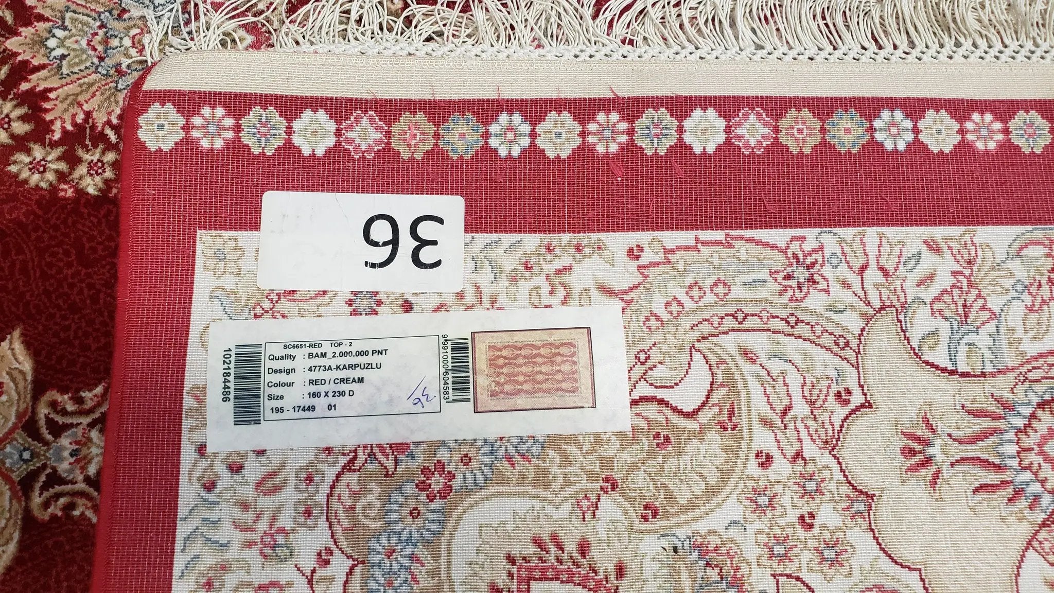 Dark Red Silk Carpet 5.3 x 7.6 ft, 5x8 Silk Rug, New Turkish Silk Carpet, Mint Condition, Beige & Red Area Rug, Bamboo Silk, High Quality by Jewel Rugs