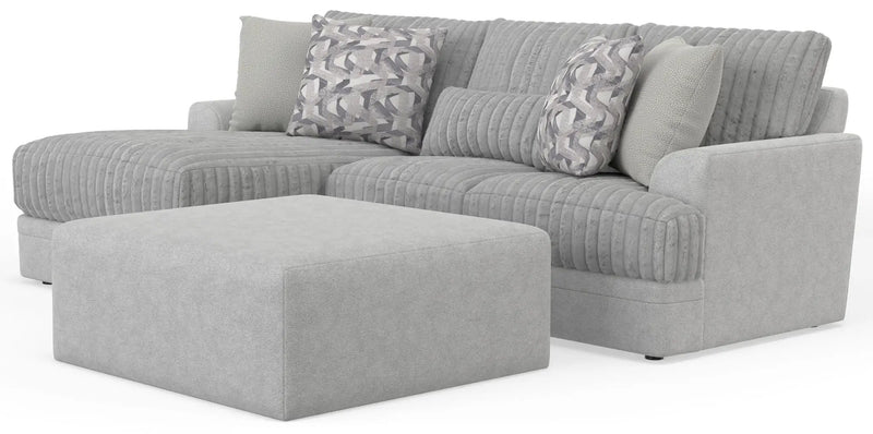 Titan - Sectional With Comfort Coil Seating, Cocktail Ottoman And Accent Pillows Included by Unique Piece Furniture
