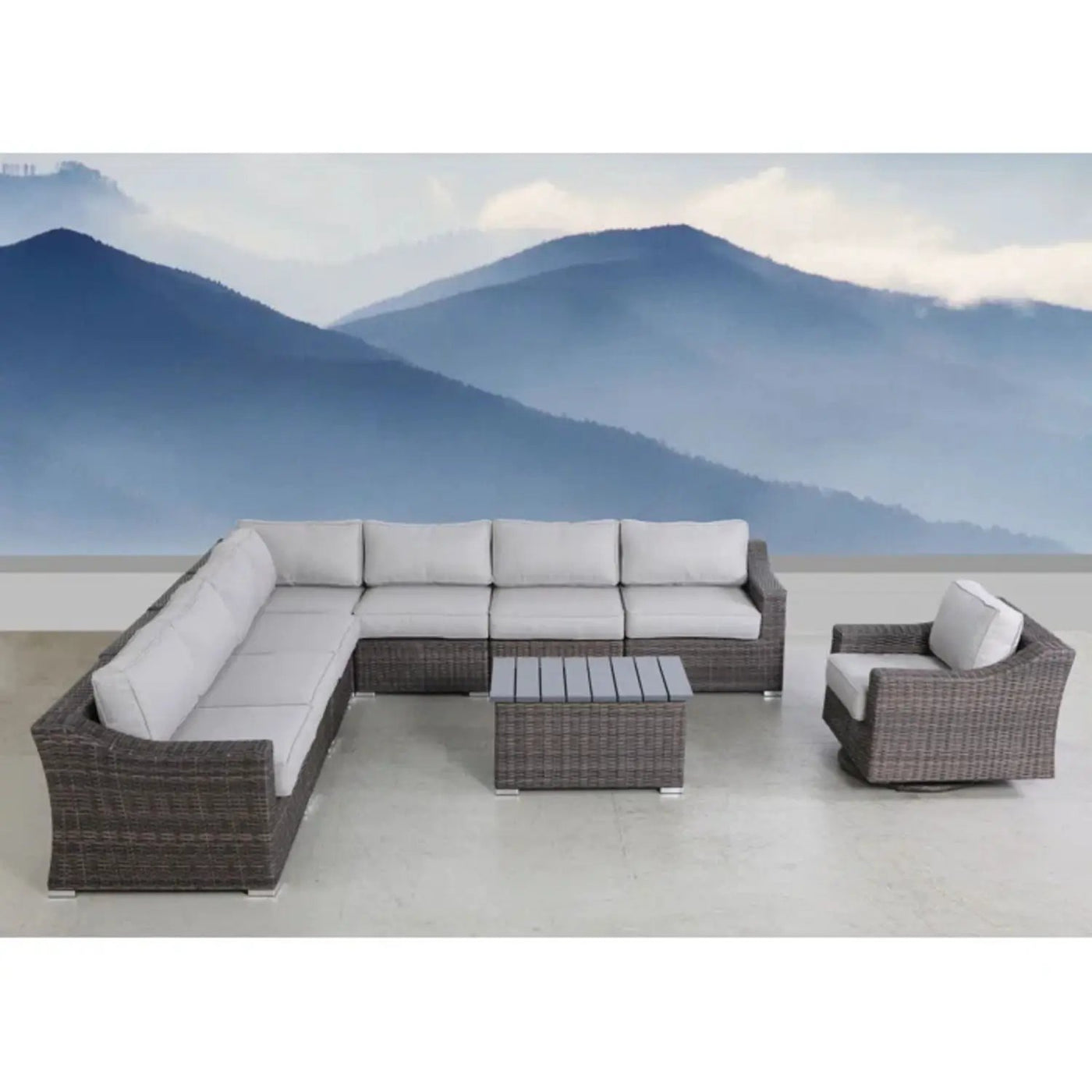 Stylish Sofa Seating Group With Cushions Perfect For Outdoor Gatherings by HouseOfZazla